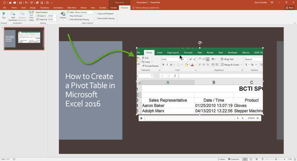 how to make powerpoint presentation into video